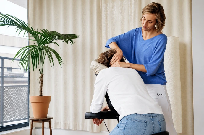 amma massage sur chaise